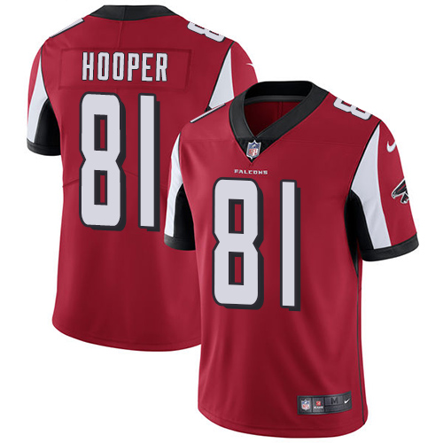 2019 men Atlanta Falcons #81 Hooper red Nike Vapor Untouchable Limited NFL Jersey->atlanta falcons->NFL Jersey
